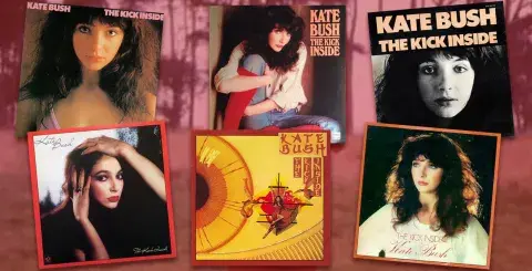 6 versions of the Kick Inside album cover