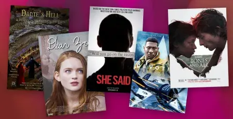 Collage of films adapted from books