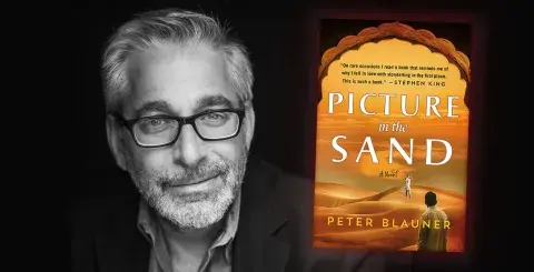 Author Peter Blauner and his latest novel, Picture in the Sand