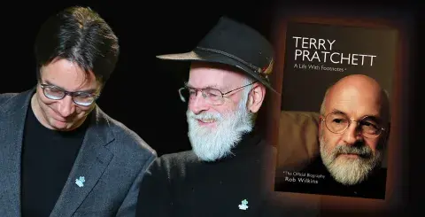 Author Terry Pratchett and his biography of Terry Pratchett
