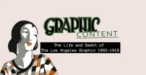 Graphic content logo with 1920s flapper