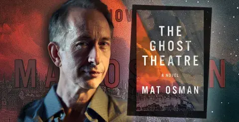 Author Mat Osman and his latest novel, The Ghost Theatre