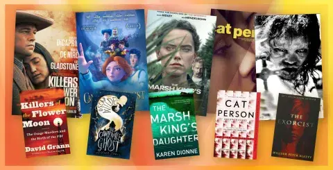 Collage of films and their adapted books