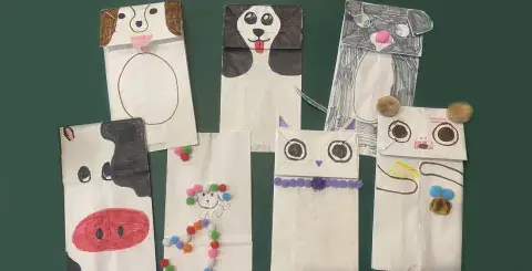 handmade dog puppets