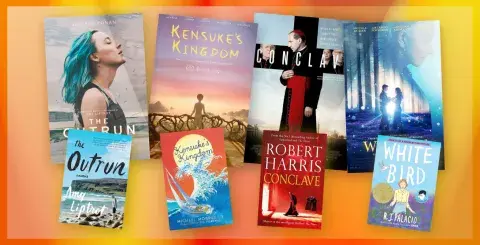 Collage of films adapted from books