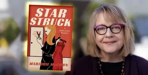 Author Marjorie McCown and her latest novel, Star Struck