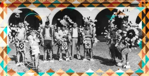Sherman Indian High School dancers