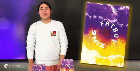 Chris O'Leary and his zine, FatBoy