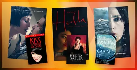 Collage of films adapted from books