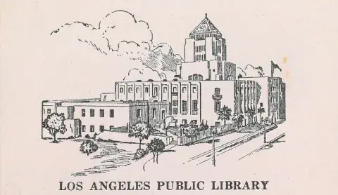 postcard of Central Library