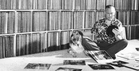 a man and his giant record collection