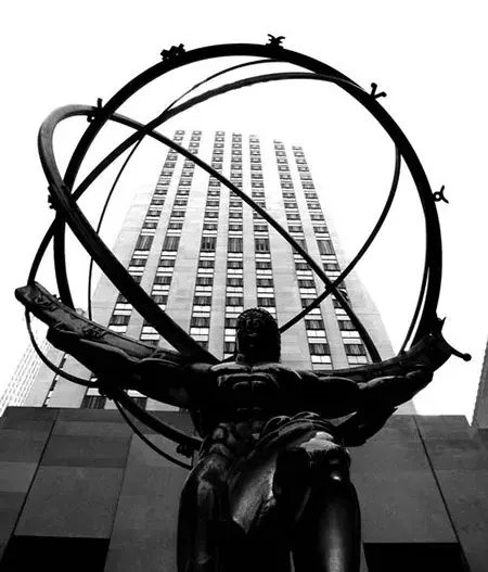Lawrie’s bronze Atlas at Rockefeller Center in New York installed 1937.