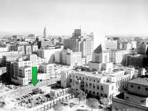 Central Library’s parking lot 1948