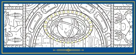 coloring page of the rotunda