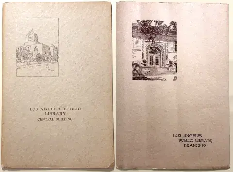 Hand Book of the Central Building, Los Angeles Public Library, 1927