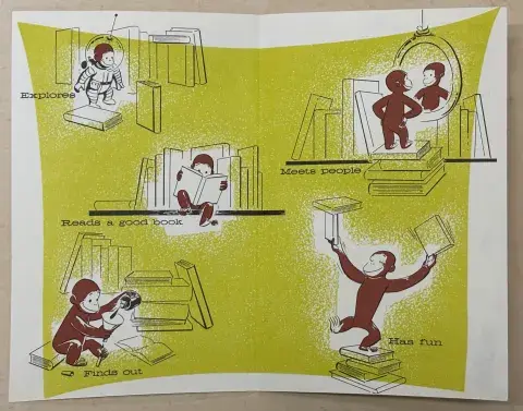 “Curious George in the Library” folder 