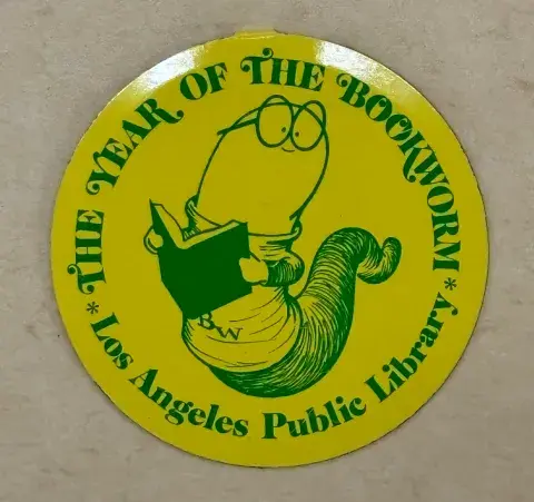 bookworm sticker