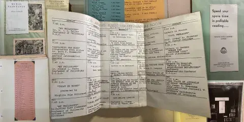 variety of pages from Faith Holmes Hyers publicity scrapbooks