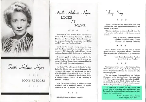 Looks at Books pamphlet 