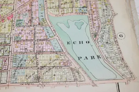 Map of Echo Park.