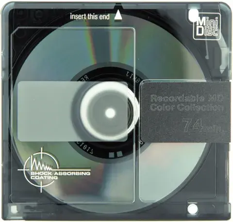 Blank minidisc.