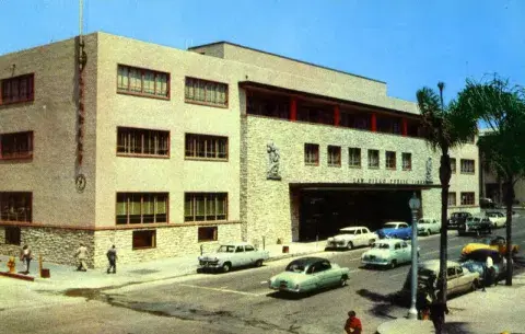Exterior view of San Diego Public Library 1950