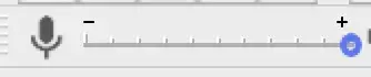 Audacity audio slider.