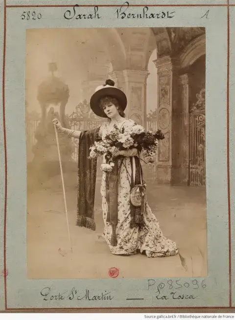 Photo of Sarah in her La Tosca costume