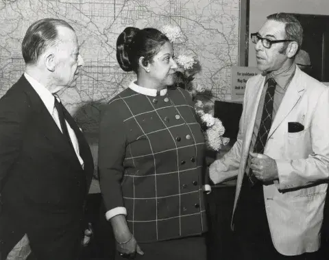 Ernest Siegel, Robert Peterson, and Leontyne B. King