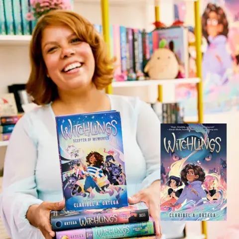 Claribel Ortega and the covers of her books
