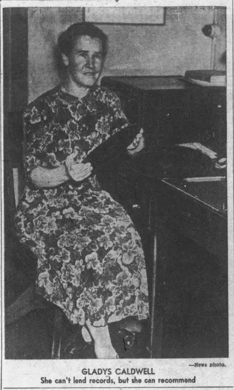 Los Angeles Daily News article with Gladys Caldwel