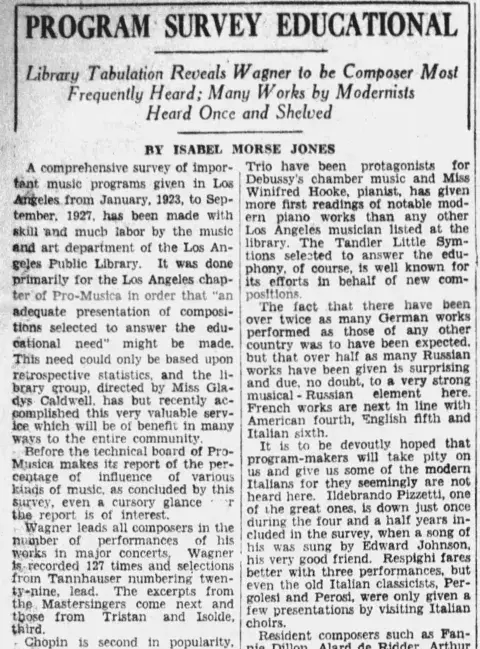 Summary of survey newspaper article