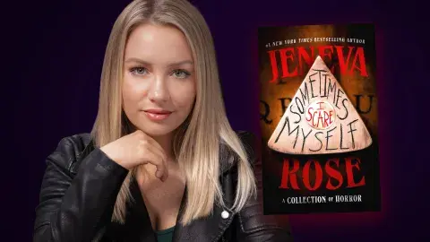 Author Jeneva Rose and her latest book, Sometimes I Scare Myself
