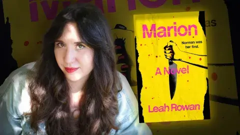 Author Leah Rowan and her novel, Marion