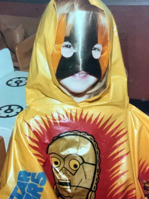 photo of the author in costume age 5