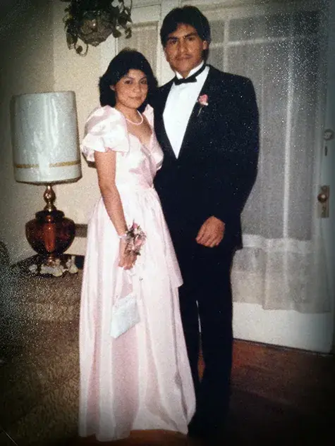 two teens on prom night, 1983