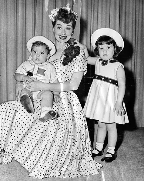 Lucille Ball wears a special Mother