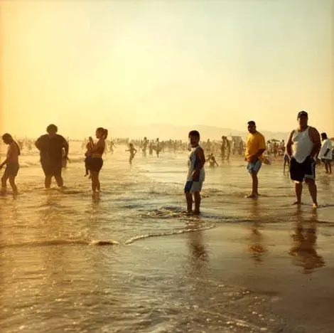 Venice Beach on a hot summer day, 2002