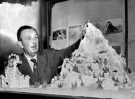 Disney here displays model of Matterhorn replica