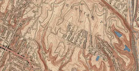 1928 topological map of Los Angeles