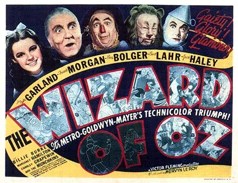 Wizard of Oz lobby card from 1939