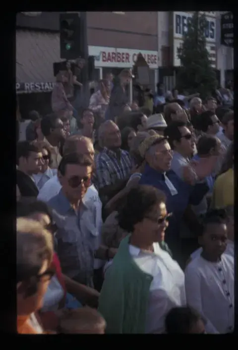 Crowd at LA’s first parade