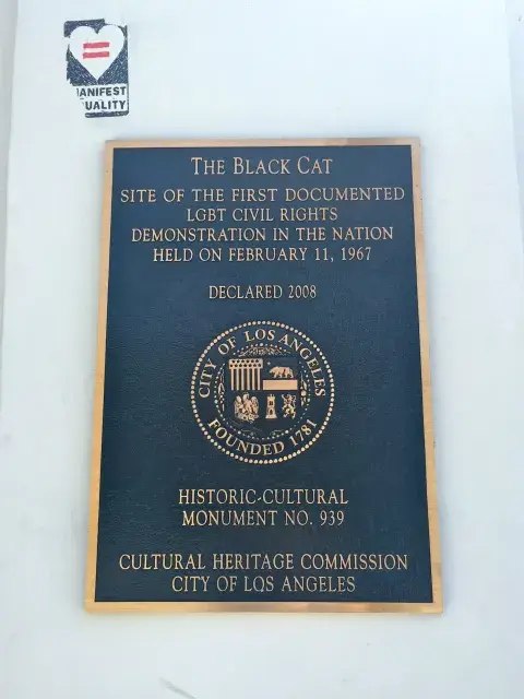 The Black Cat plaque