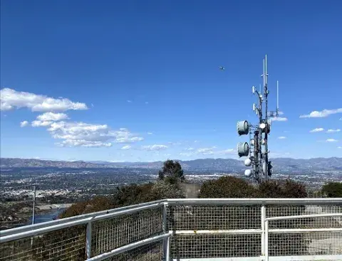 The view from atop San Vicente peak