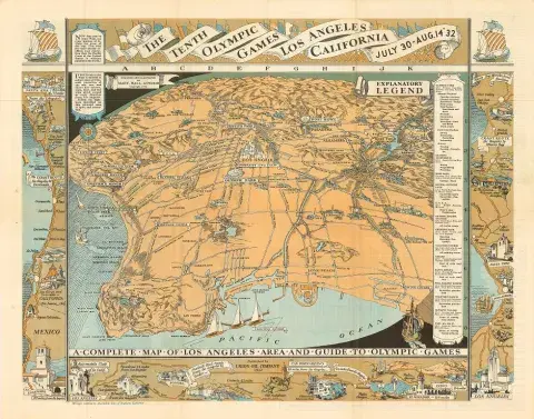 1932 Olympics Map