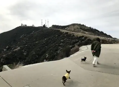 Walking up to the LA-94 Nike Missile Site in the San Gabriel Mountains near Newhall