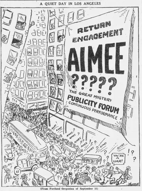 1926 political cartoon from a Oregon newspaper 