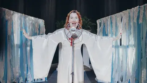 Anna Margaret Hollyman as Aimee Semple McPherson in Sister Aimee