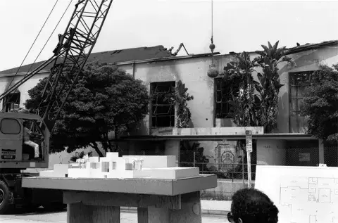 Model of Frank Gehry’s design for the Frances Howard Goldwyn Hollywood library