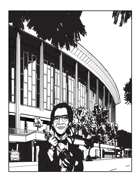 coloring book page of Haing Somnang Ngor